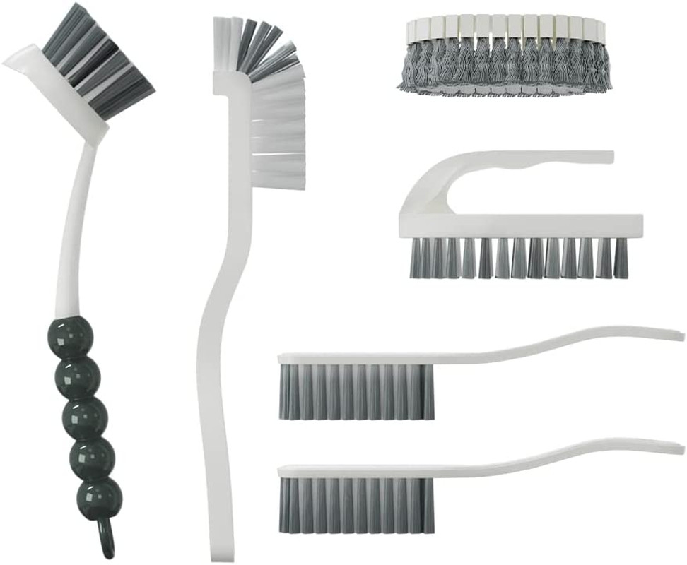 6 PCS Cleaning Brush, Scrub Brush Set for Kitchen and Bathroom Household Use wit