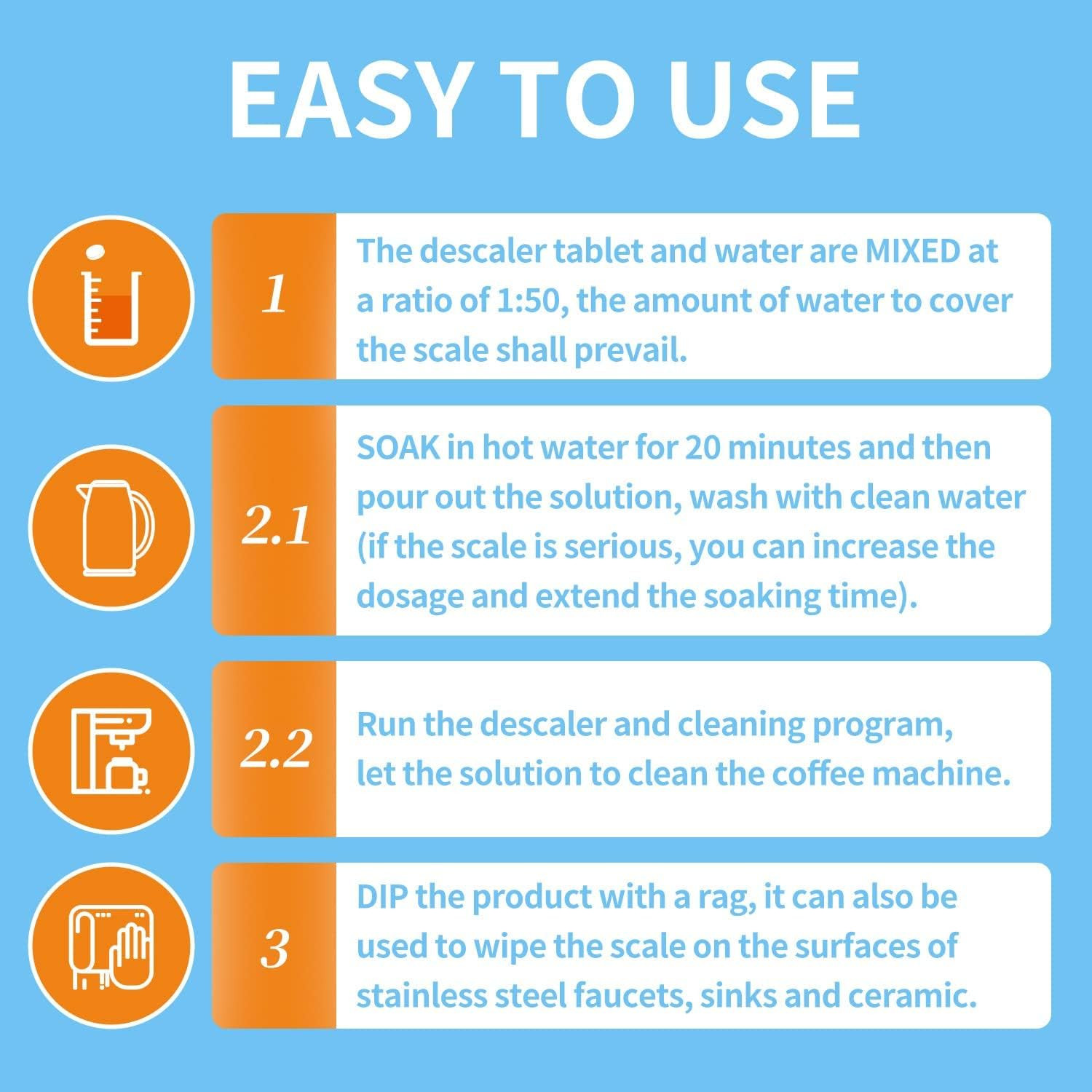 NATRUTH 20 Packs Powerful Limescale Removal,Efficient Water Bottle Cleaning Tabl