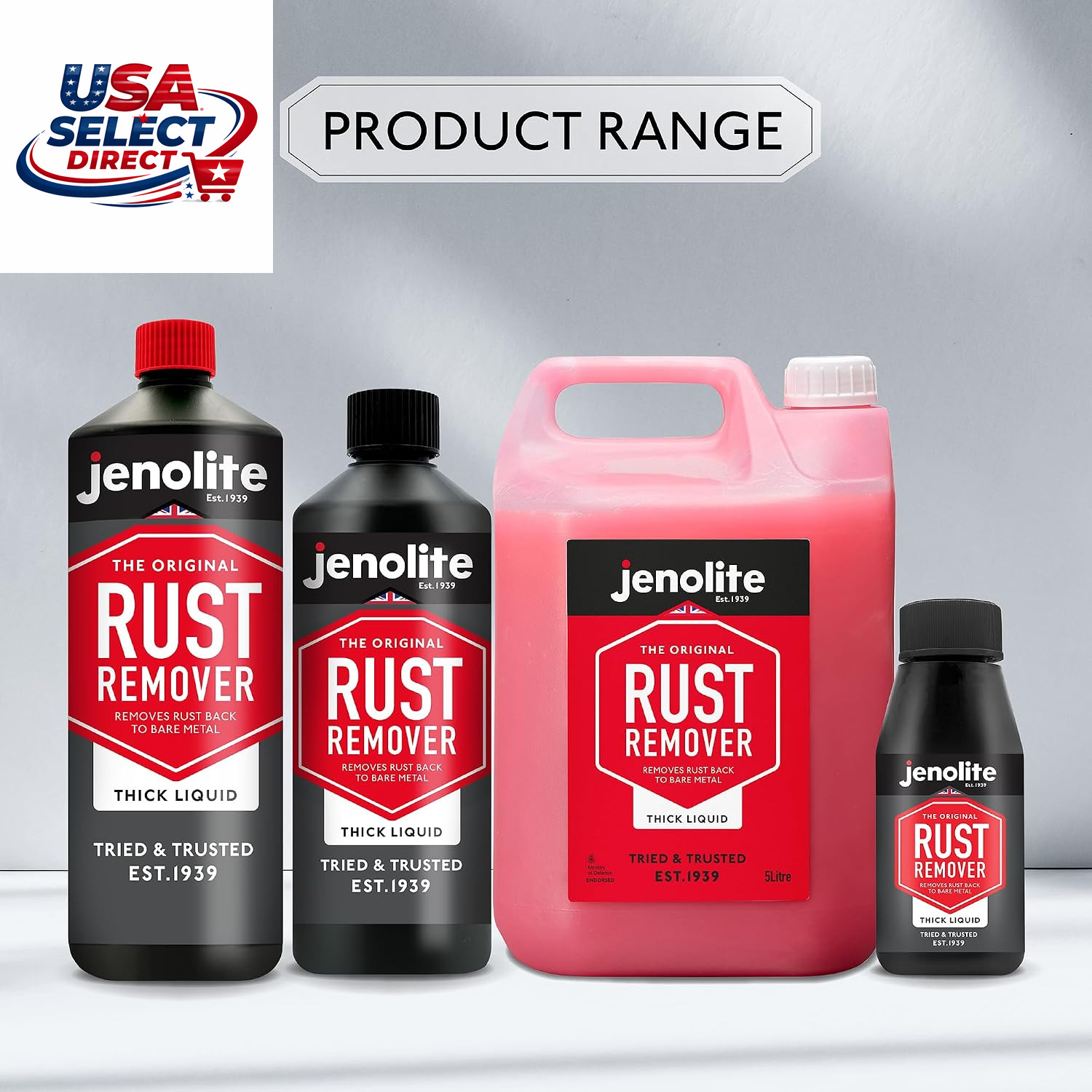 Rust Remover for Metal – Fast Acting No Drip Thick Liquid – 1.32 Gallon