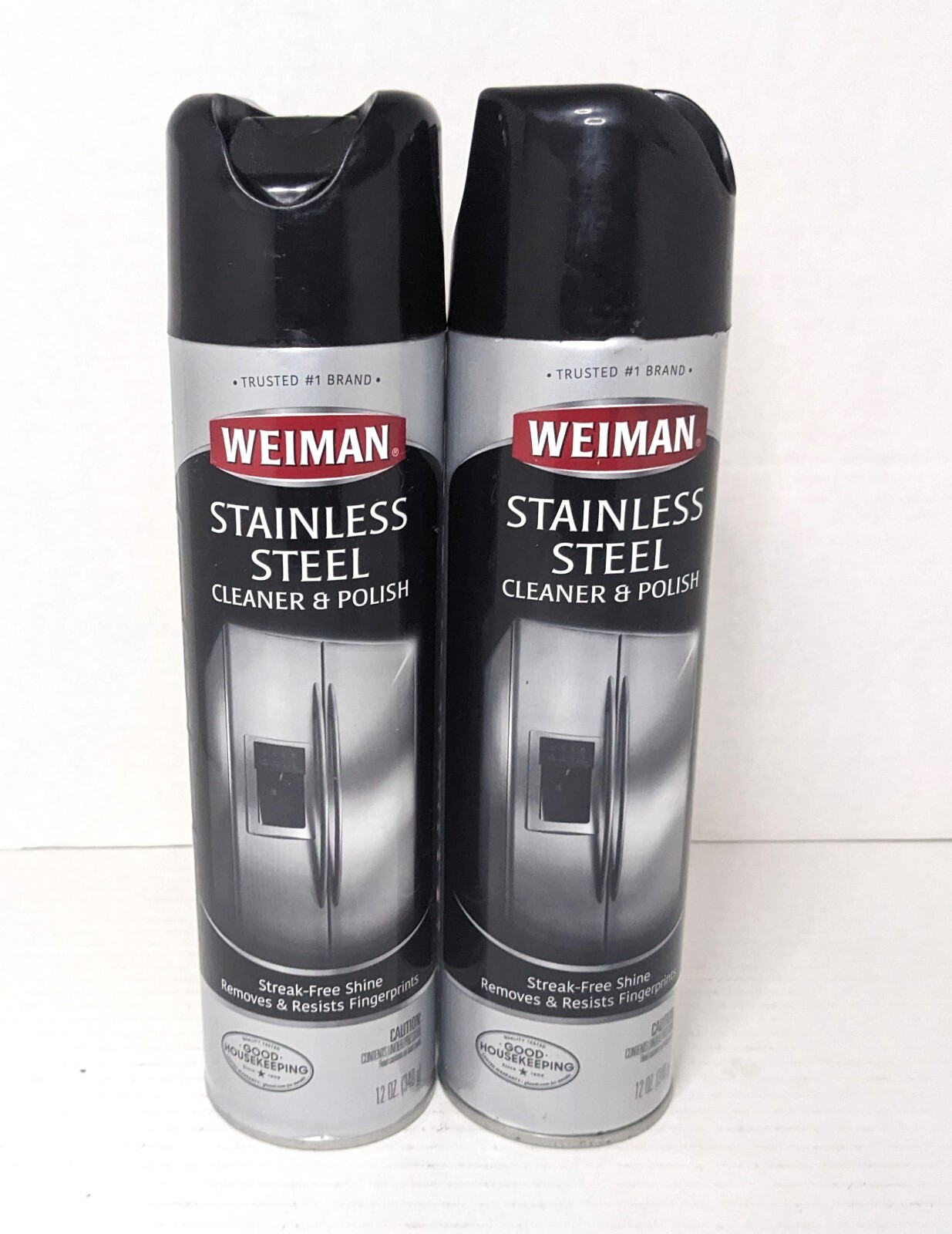 x2 WEIMAN Stainless Steel Appliance Stove Range CLEANER & POLISH Streak-Free