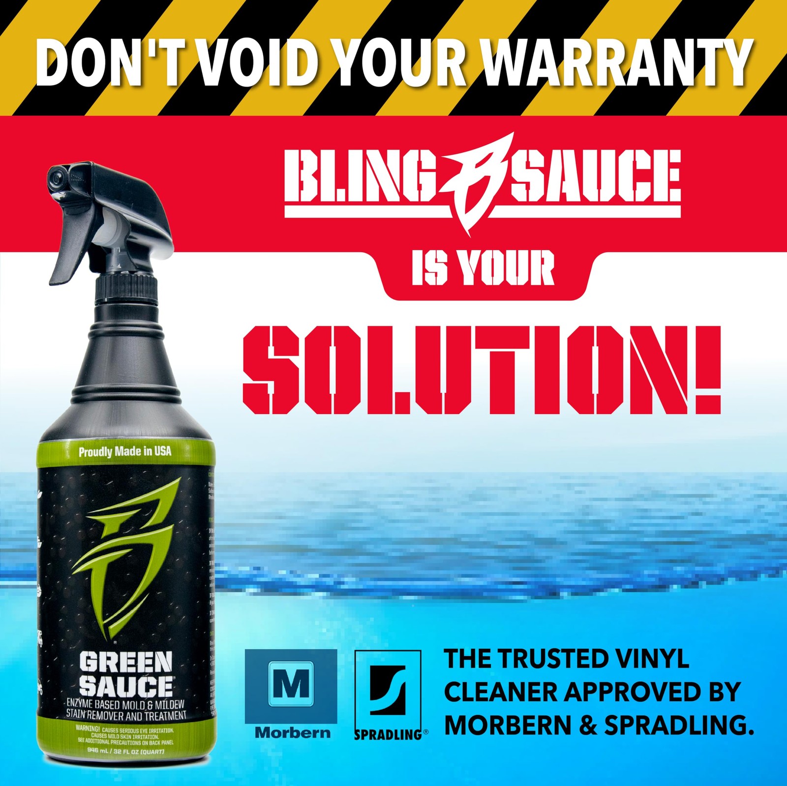 Green Sauce 32 Oz. For Boats Rvs Powersport Vehicles And More