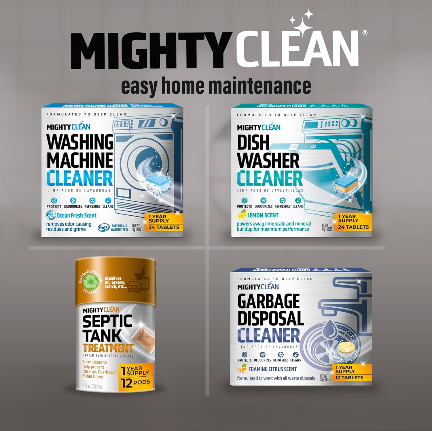 Septic Tank Treatment 1 Year Supply 12 Pods RV Toilet Enzyme Cleaner Eco-Friendl