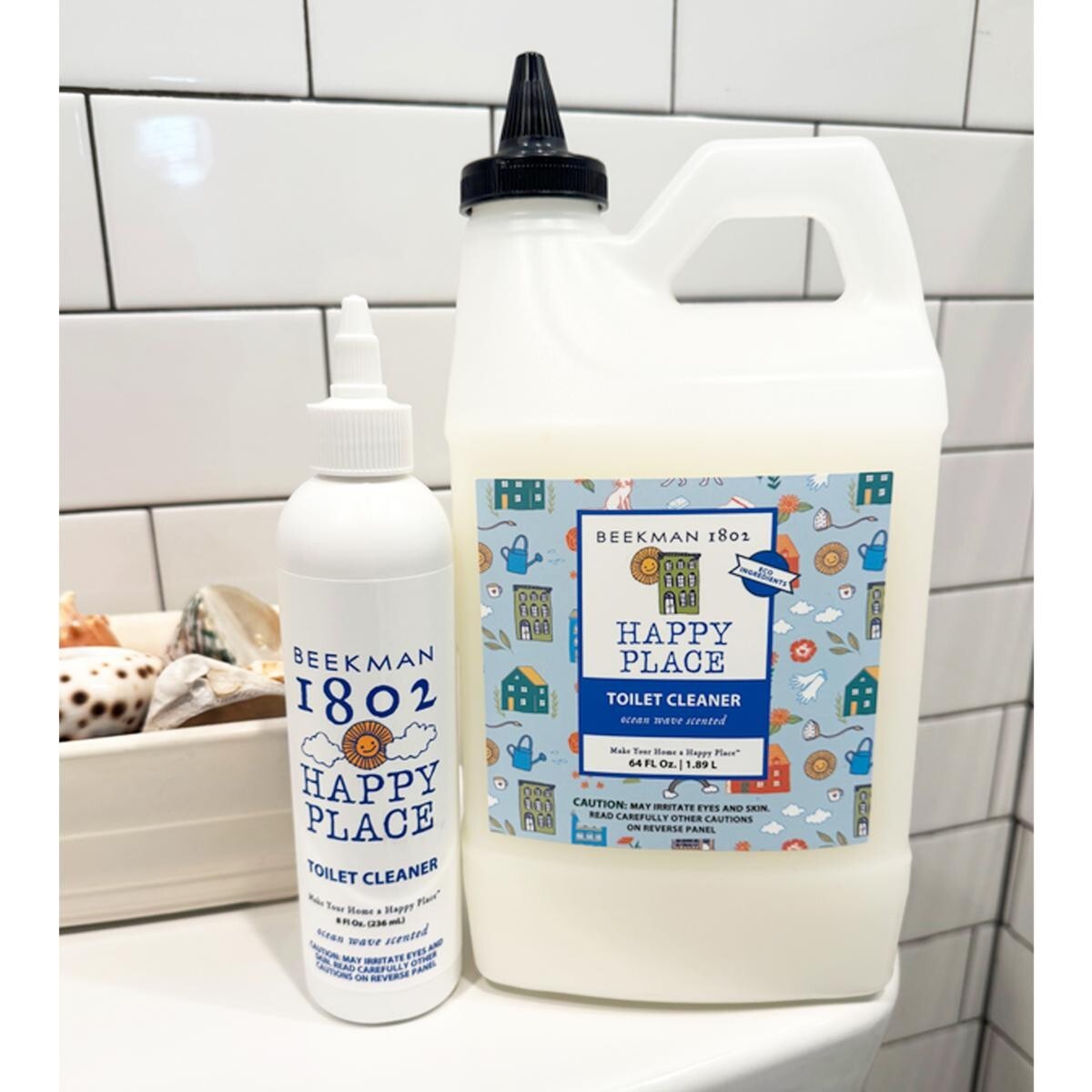 *Beekman 1802 Happy Place 64 oz. Toilet Cleaner Set – Ocean Wave Scented