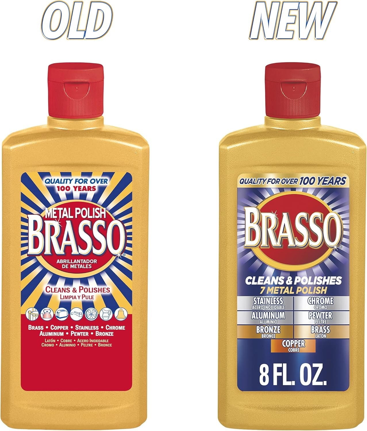 Brasso Multi-Purpose Metal Polish, 8 oz