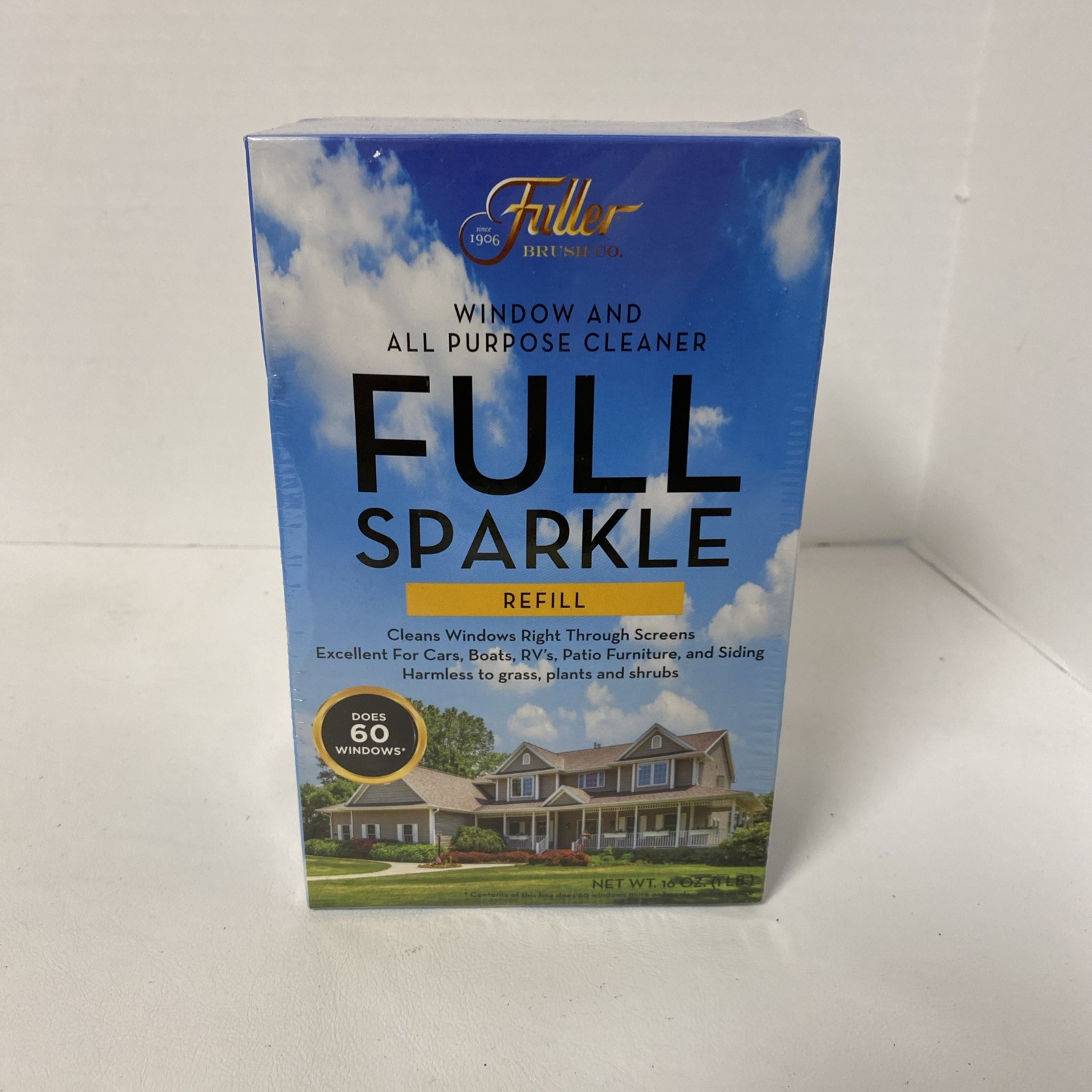 Fuller Brush Full Sparkle Refill Pack of 2 16 oz Sealed Windows Boats RV Patio