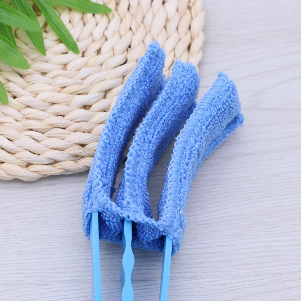 4Pcs Window Blind Brush Cleaner with Durable PP Handle and Ultra Fine Cloth
