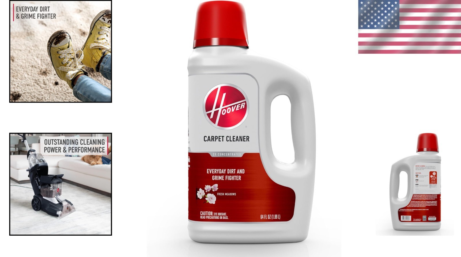 Renewal Carpet Cleaner Solution 64Oz Fresh Meadows Scent Everyday Carpet Shampoo