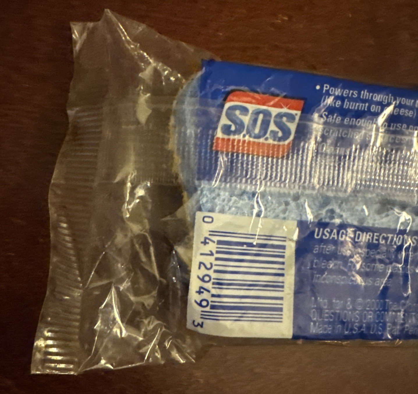 S.O.S CleanRinse Scrubber Sponge Combo Vintage 2000 Clean Rinse New NOS SOS