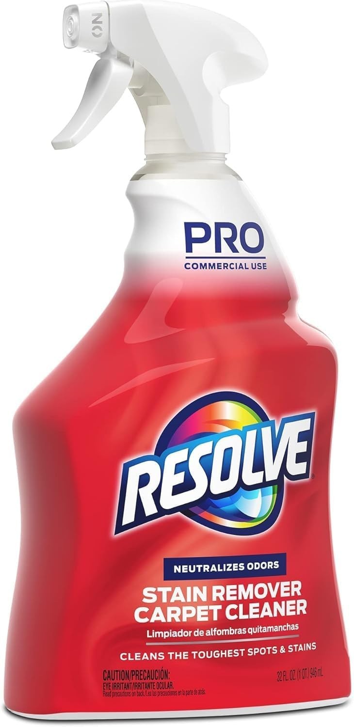 Resolve Professional Strength Spot & Stain Carpet Cleaner Streak Free 32 Oz Pack