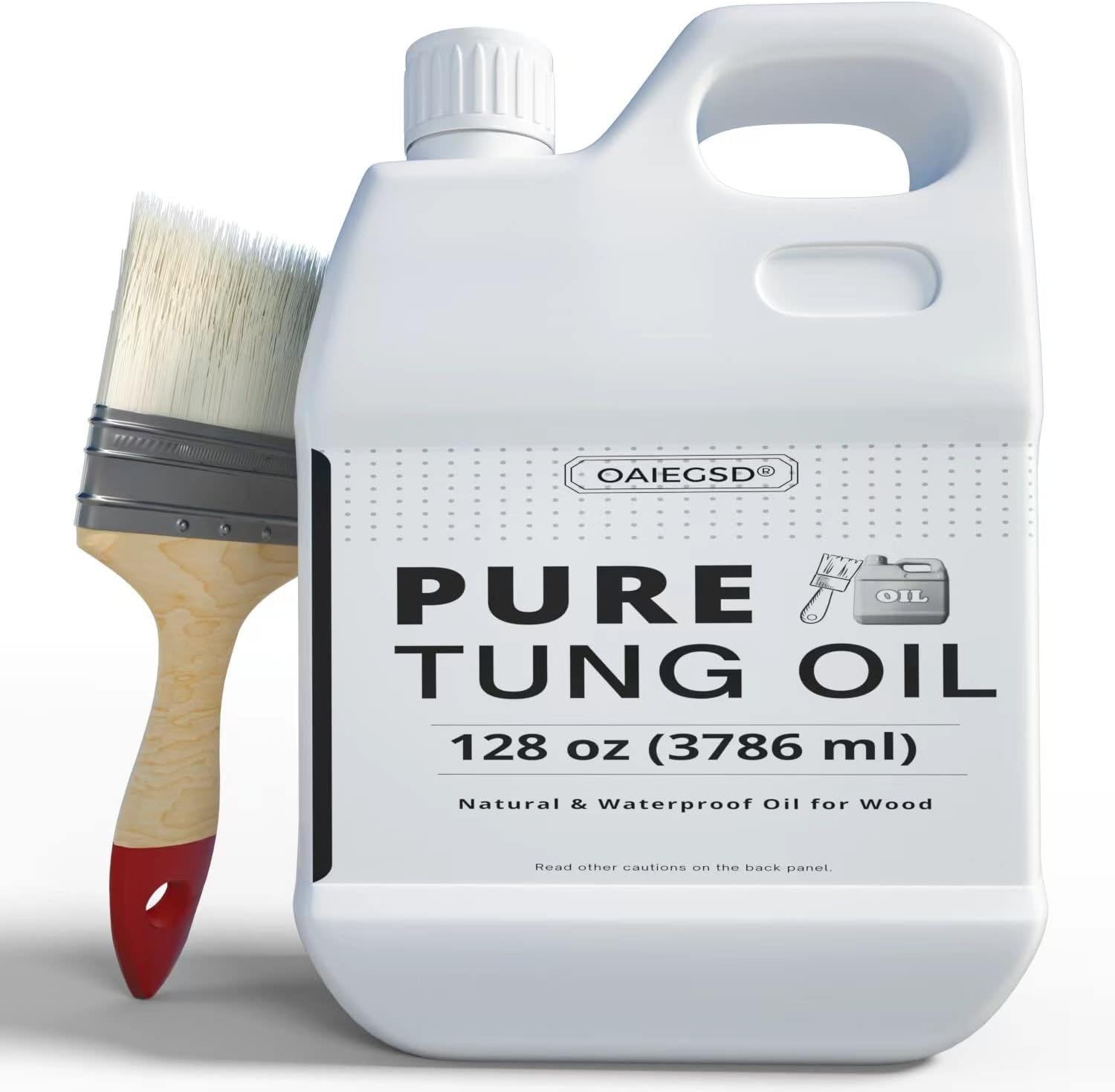 100% Pure Tung Oil for Wood Outdoor with Brush, Safe Food Grade Tung Oil Gall…
