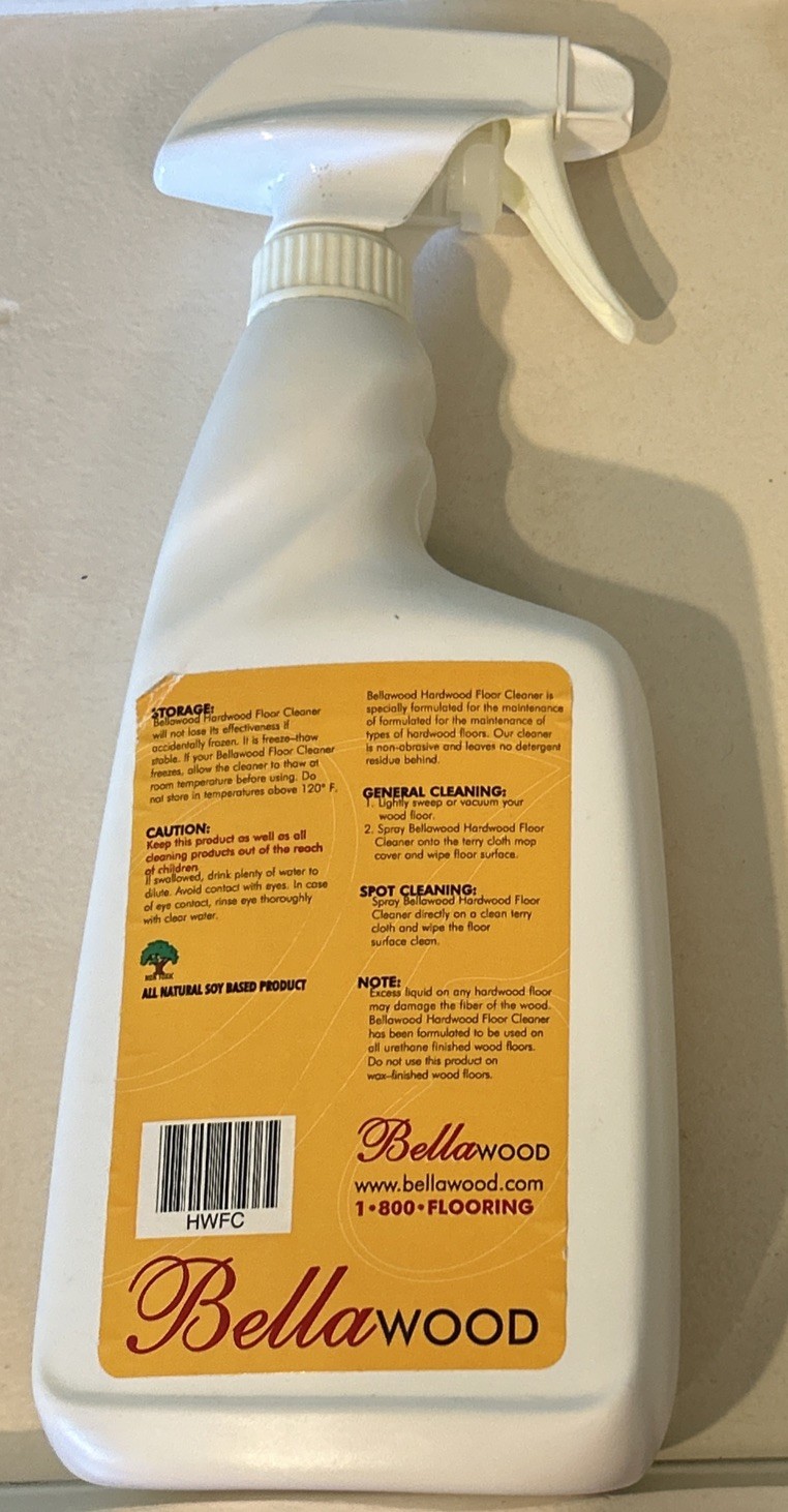 Bellawood Hardwood Floor Cleaner Ready To Use 32 Oz Spray Laminate Vinyl & More
