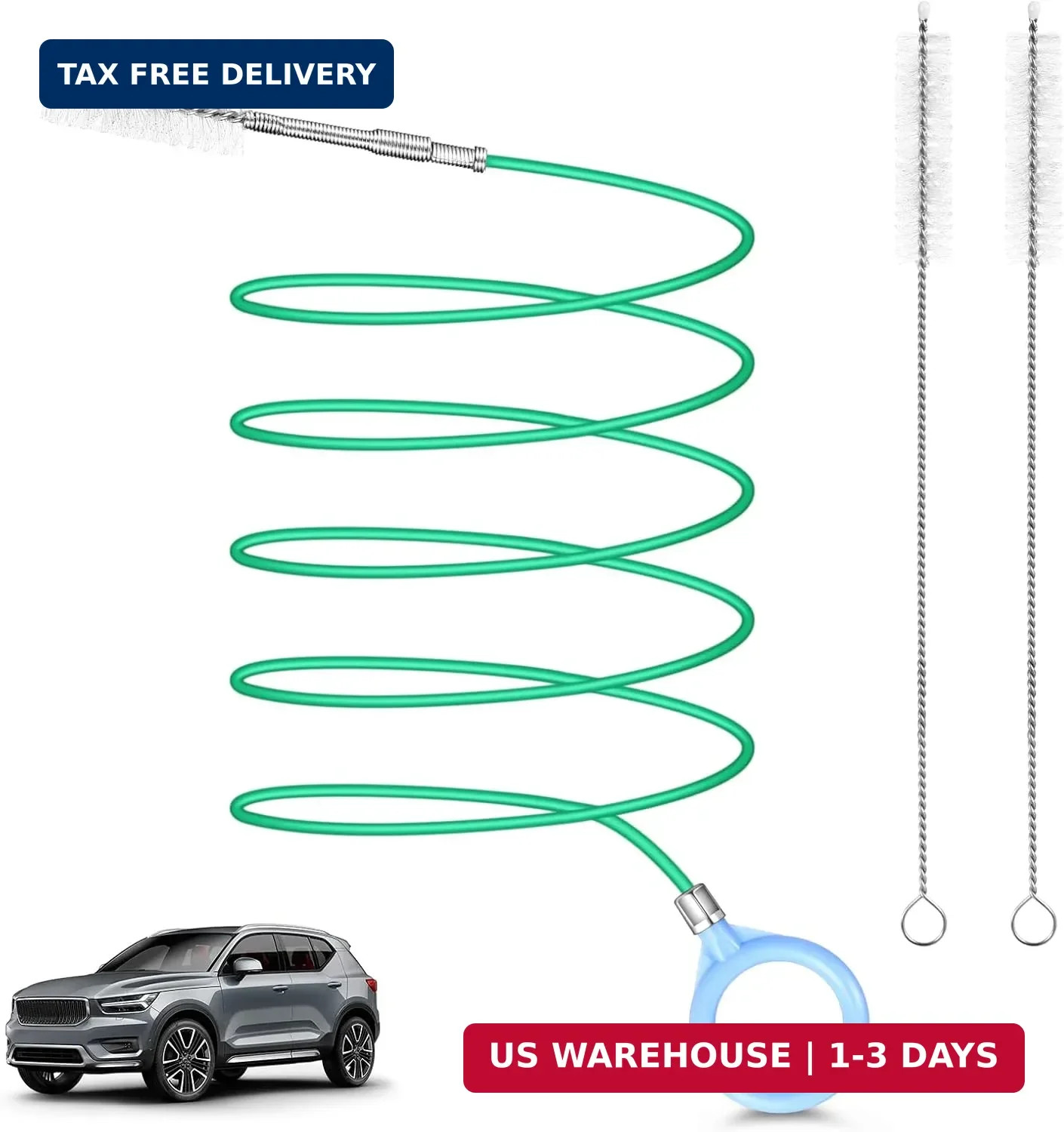 Auto Sunroof Drain Cleaning Tool,118Inch Long Pipe Cleaner for Car,Flexible Tube