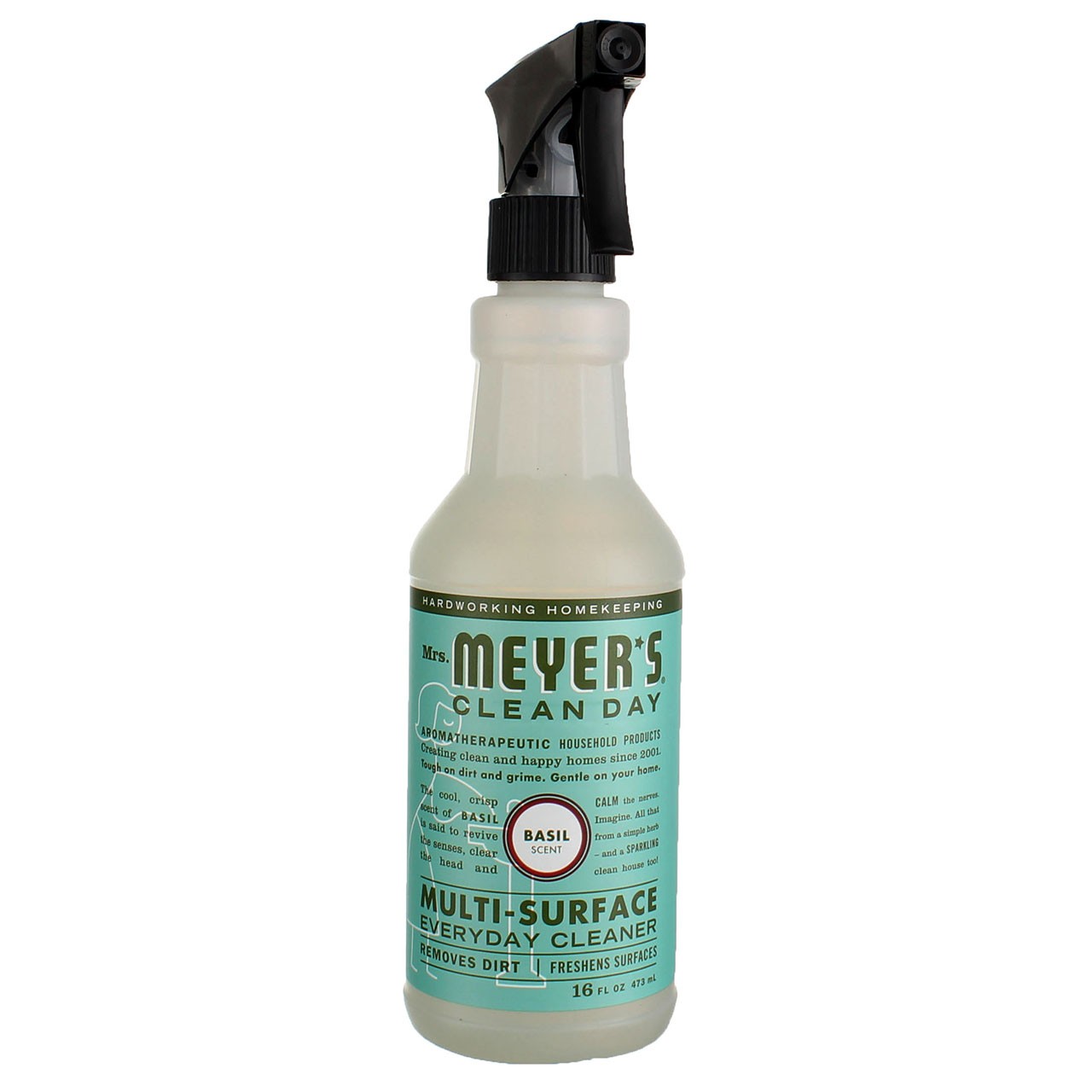 Mrs. Meyer’s Clean Day Everyday Multi-Surface Cleaner, Basil, 16 fl oz