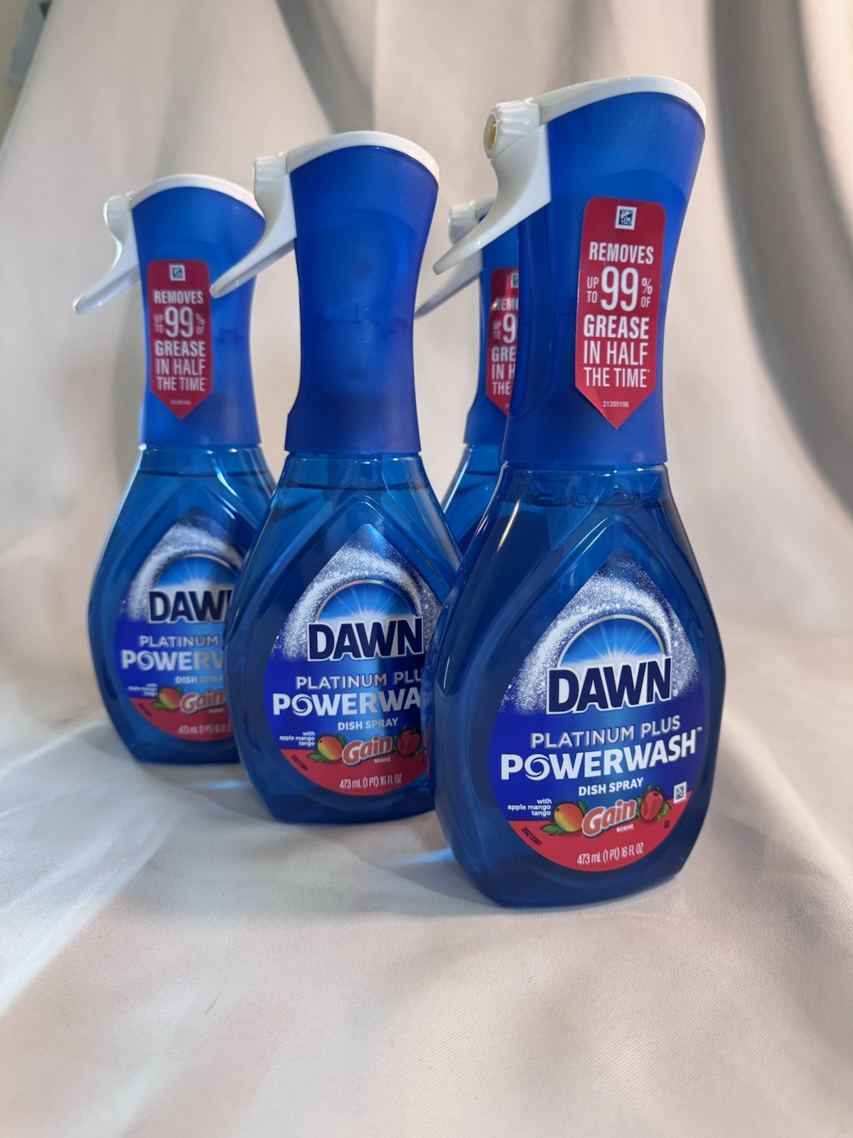 Dawn Platinum Powerwash Dish Spray, Dish Soap, Apple Mango Tango By Gain 16 OZ
