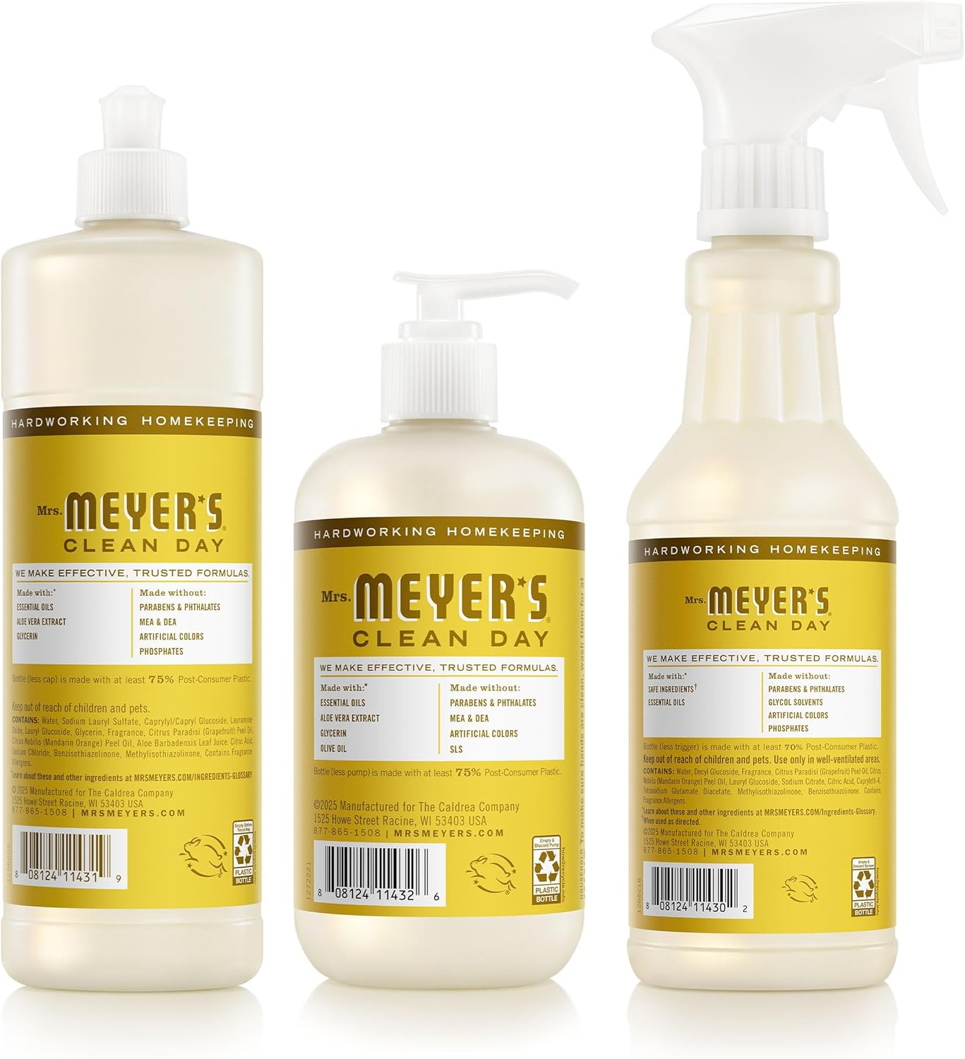 Mrs. MEYER’S CLEAN DAY Kitchen Basics Set, Daisy Scent Cleaning Supplies Include