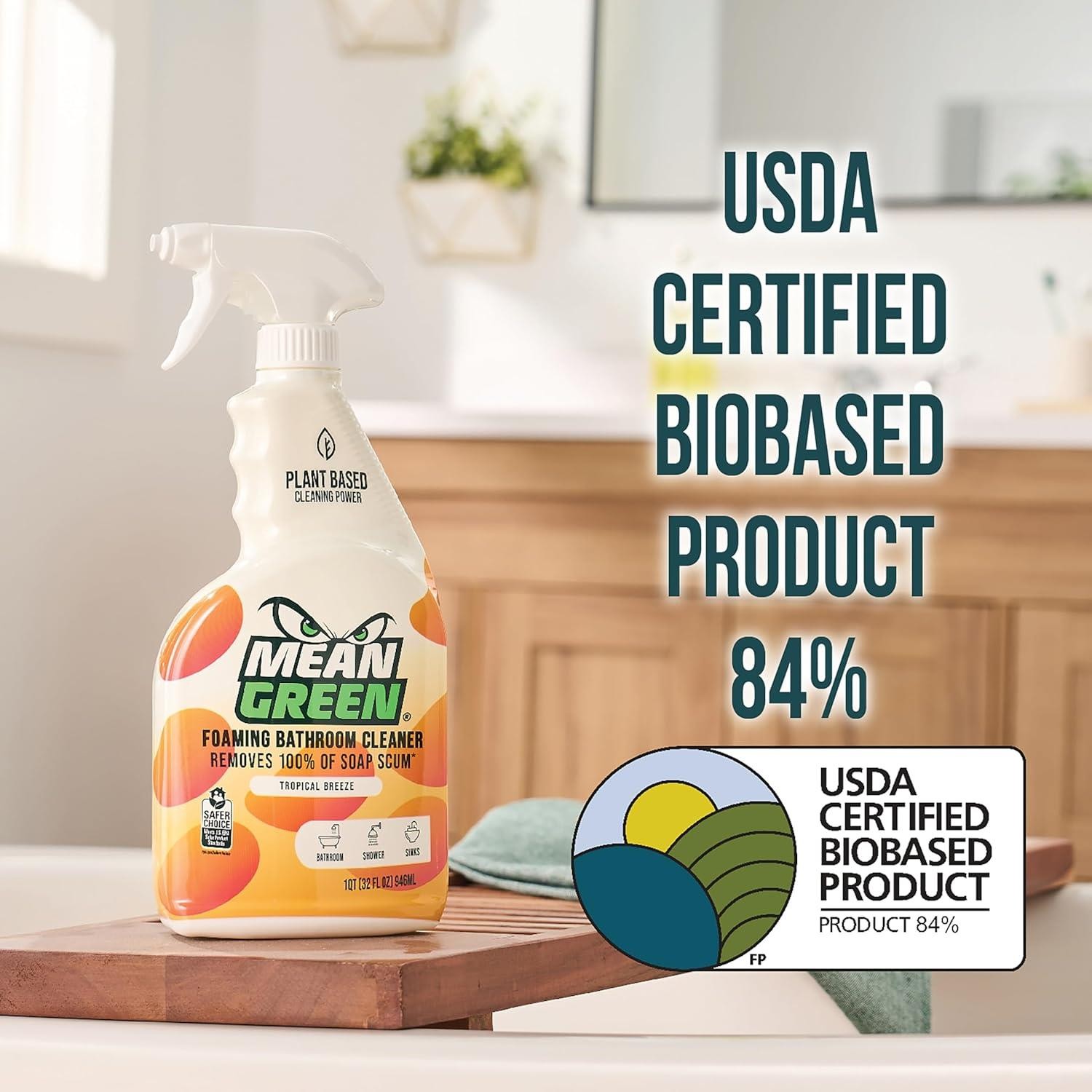 Mean Green Ready-To-Use Bathroom Cleaner, 32oz Spray – 394188
