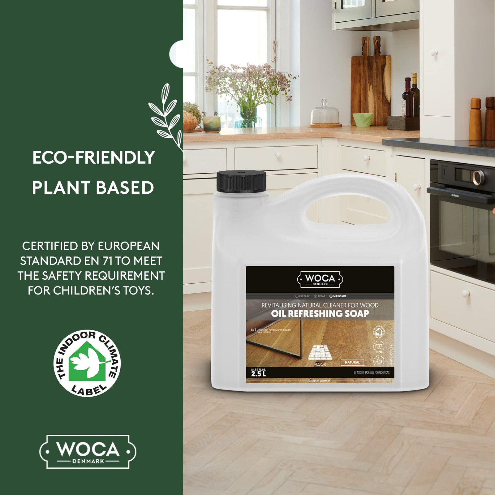Eco Friendly Wood Cleaner 84.54 Fl Oz Natural Oil Refresher For Wood Surfaces