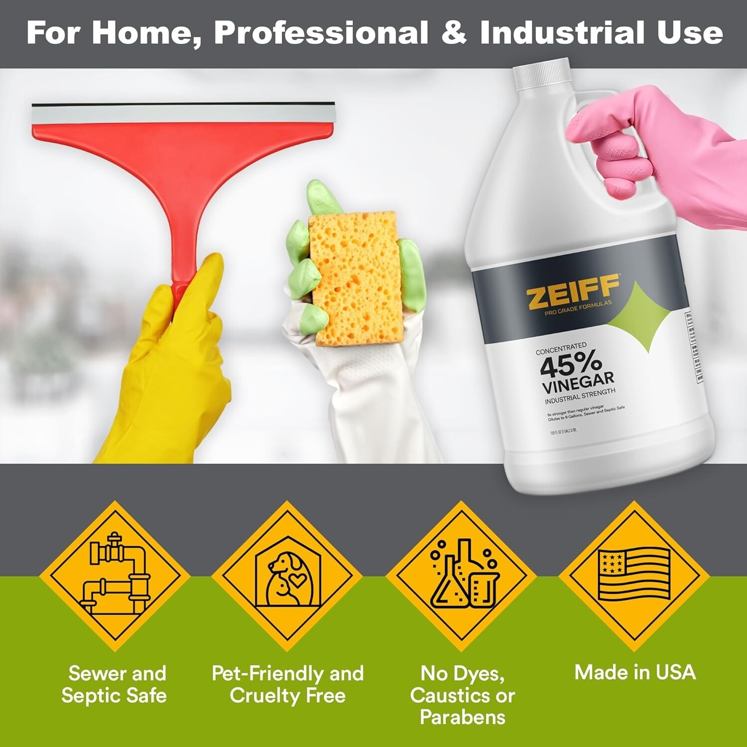 Industrial Strength 45% Concentrated Vinegar – Perfect for Heavy-Duty Cleaning