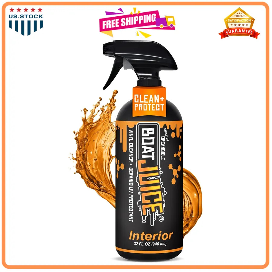 Boat Juice 2-in-1 Vinyl Boat Seat Cleaner & Ceramic UV Protectant Spray 32oz