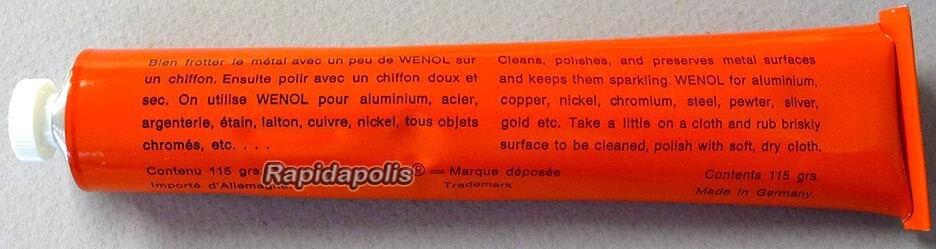 Genuine German WENOL Metal Polish ~ TWENTY tubes of 100 grams (3.9 ounces)