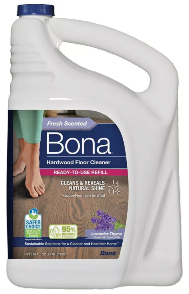 Bona Hardwood Floor Cleaner Refill – 128 fl oz Lavender Thyme