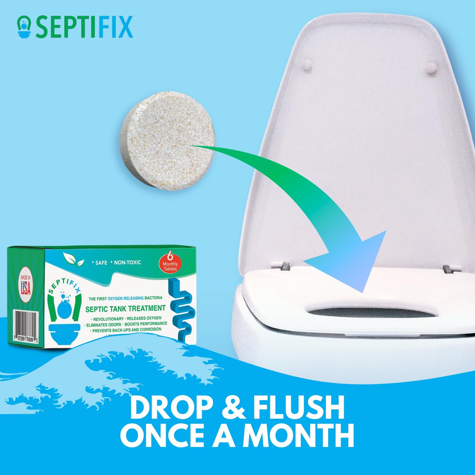 Septic Tank Treatment Tabs – Live Aerobic Bacteria Tablets For Your Septic Tank