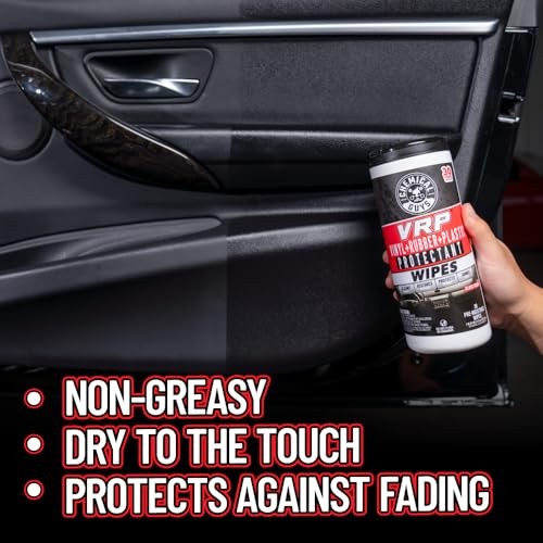 VRP Vinyl, Rubber, Plastic Shine and Protectant Wipes Canister (30 ct) (2
