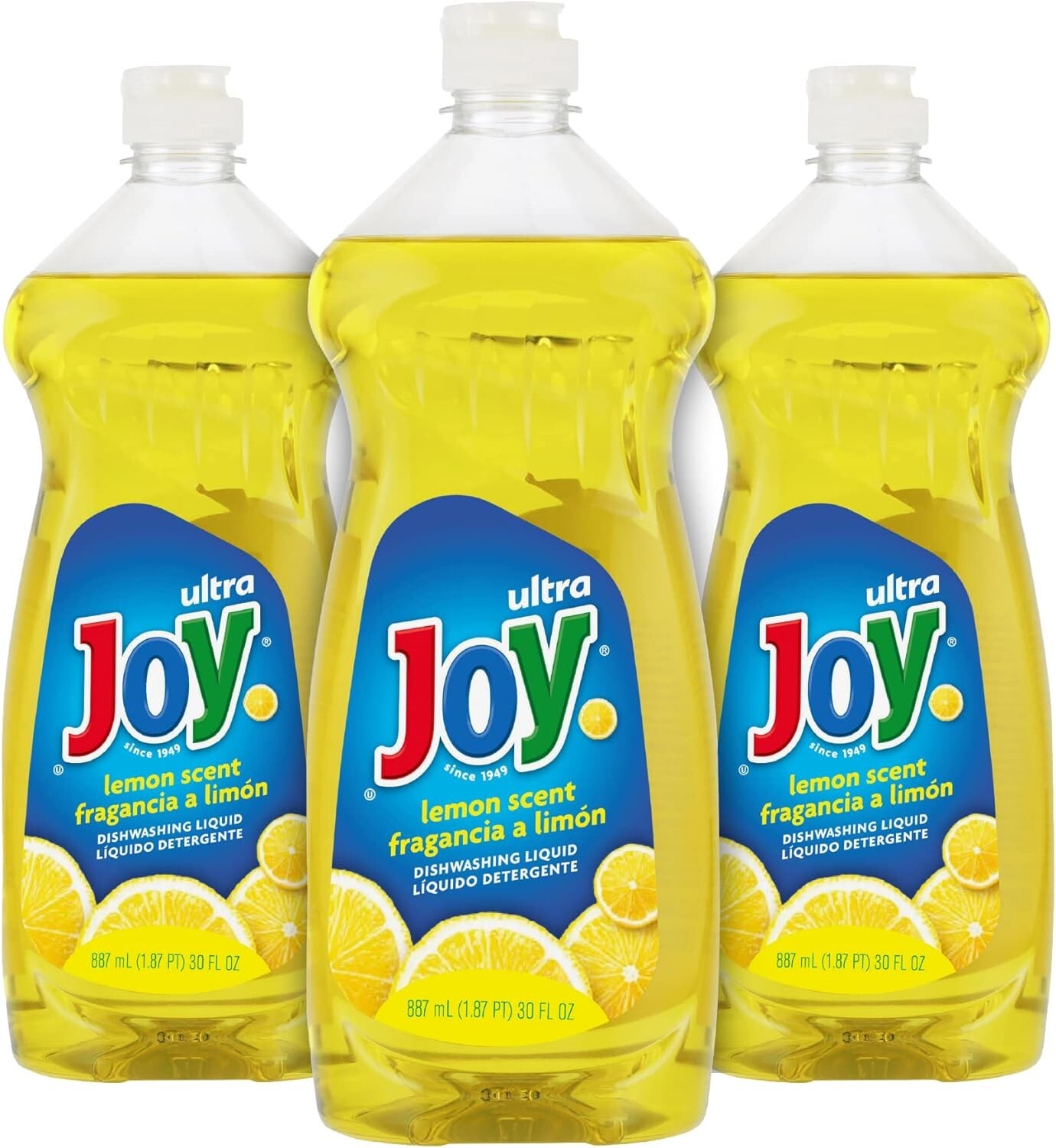 JOY Ultra Grease Cutting Dishwashing Dish Detergent Liquid Soap Lemon Scent 30OZ