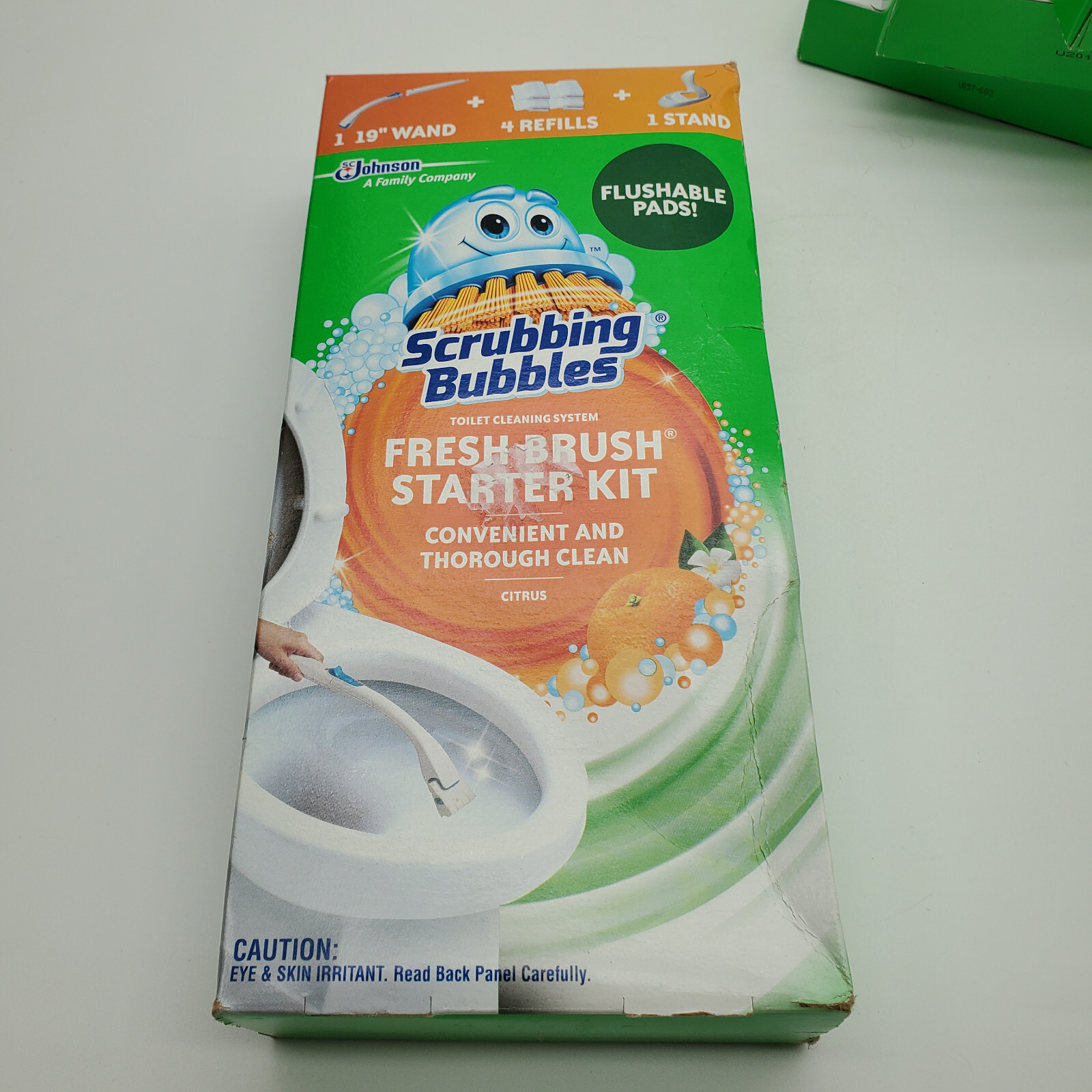 Scrubbing Bubbles Fresh Brush Disposable Toilet Scrubber Kit and 4 Refill Boxes