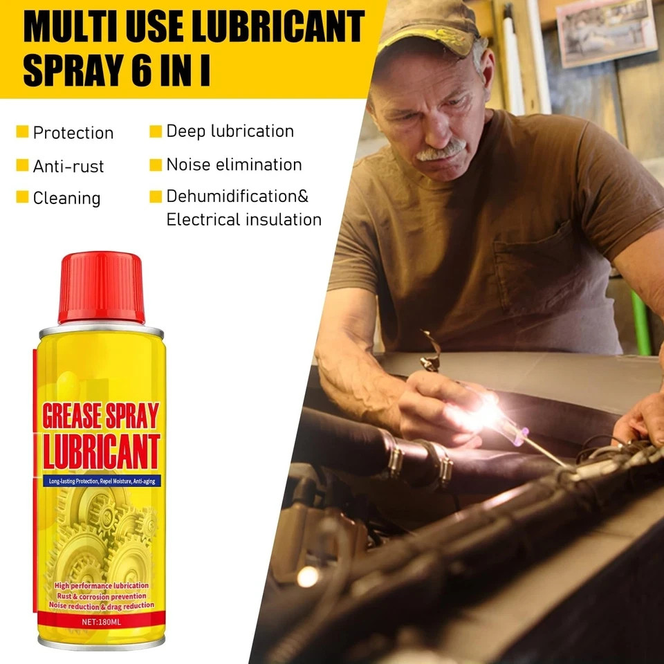 Anti Rust Remover Lubricant Spray Penetrating Oil Metal Rust Dissolver Tools Cha