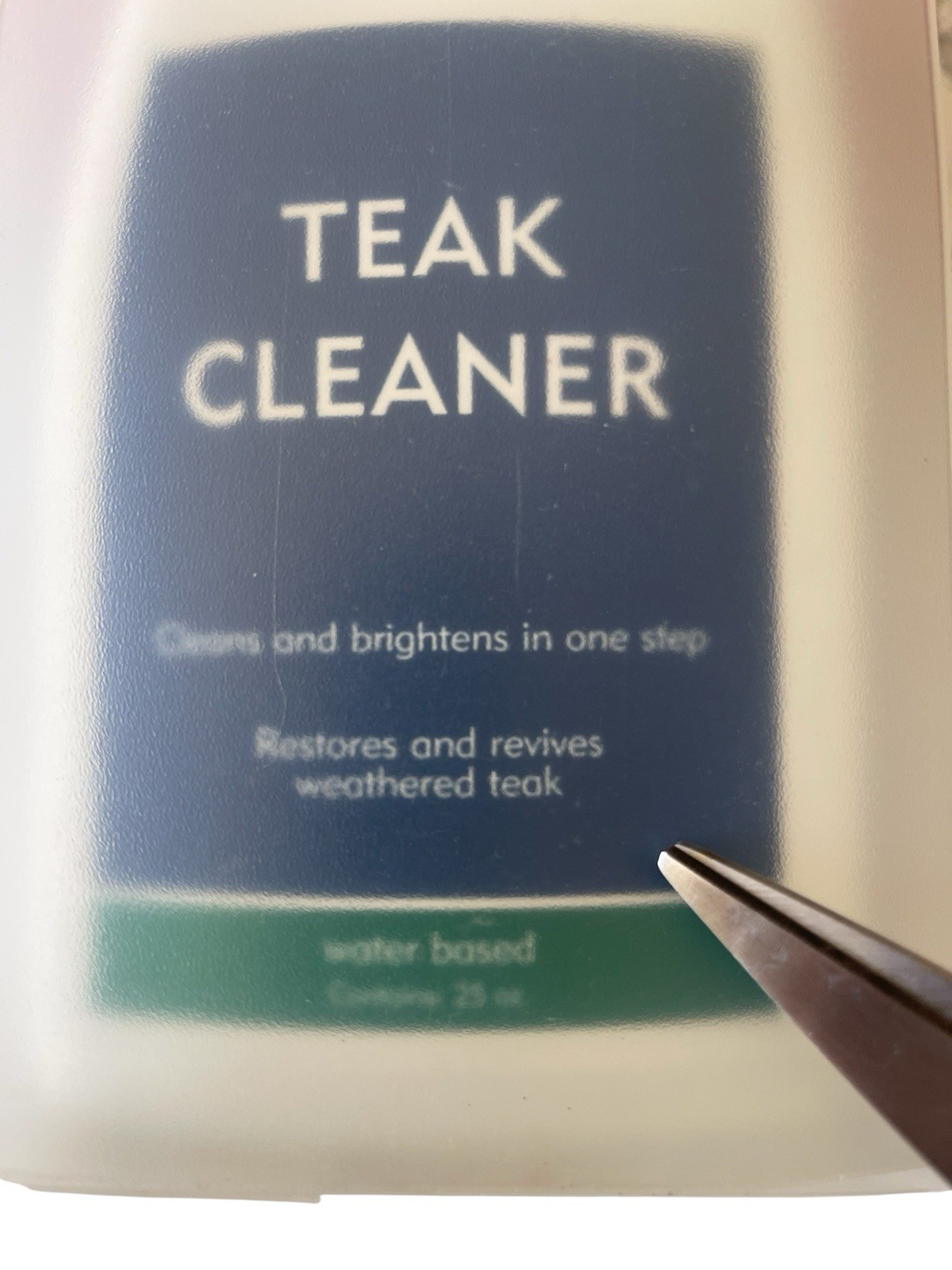 NEW in BOX Hard to Find GLOSTER Teak Cleaner Kit 25 oz. Bottle Gloves & Sponge