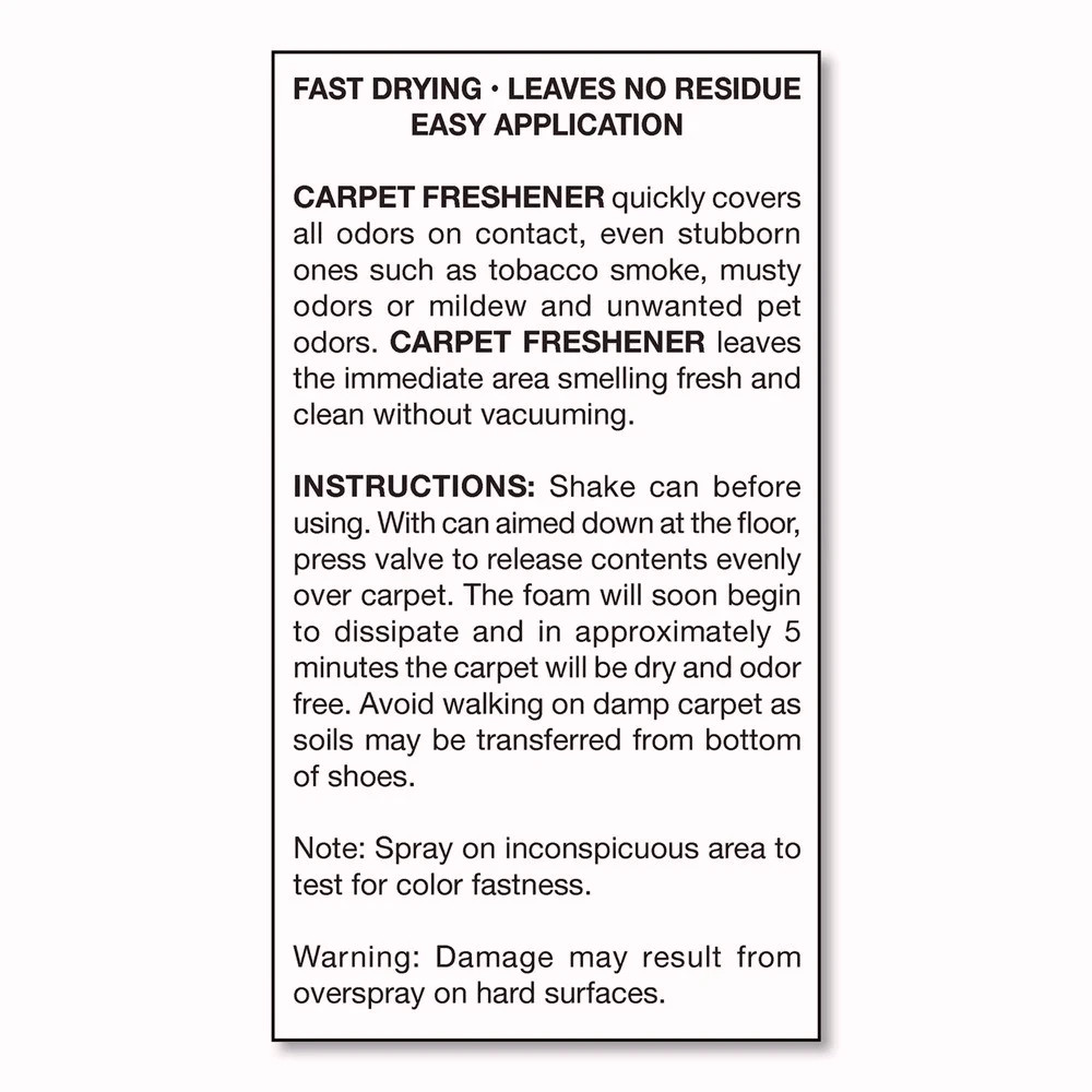 Big D Industries 241 14 oz No-Vacuum Carpet Freshener – Fresh Scent (12/CT) New