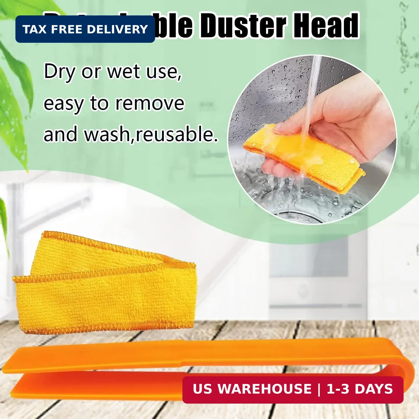 4 Pack Microfiber Blinds Duster, 4 Removable and Washable Sleeves, Cleaner for W