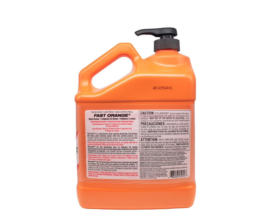 Fast Orange Pumice Hand Cleaner, 1 Gallon Orange Scented – 25219, 2PACK
