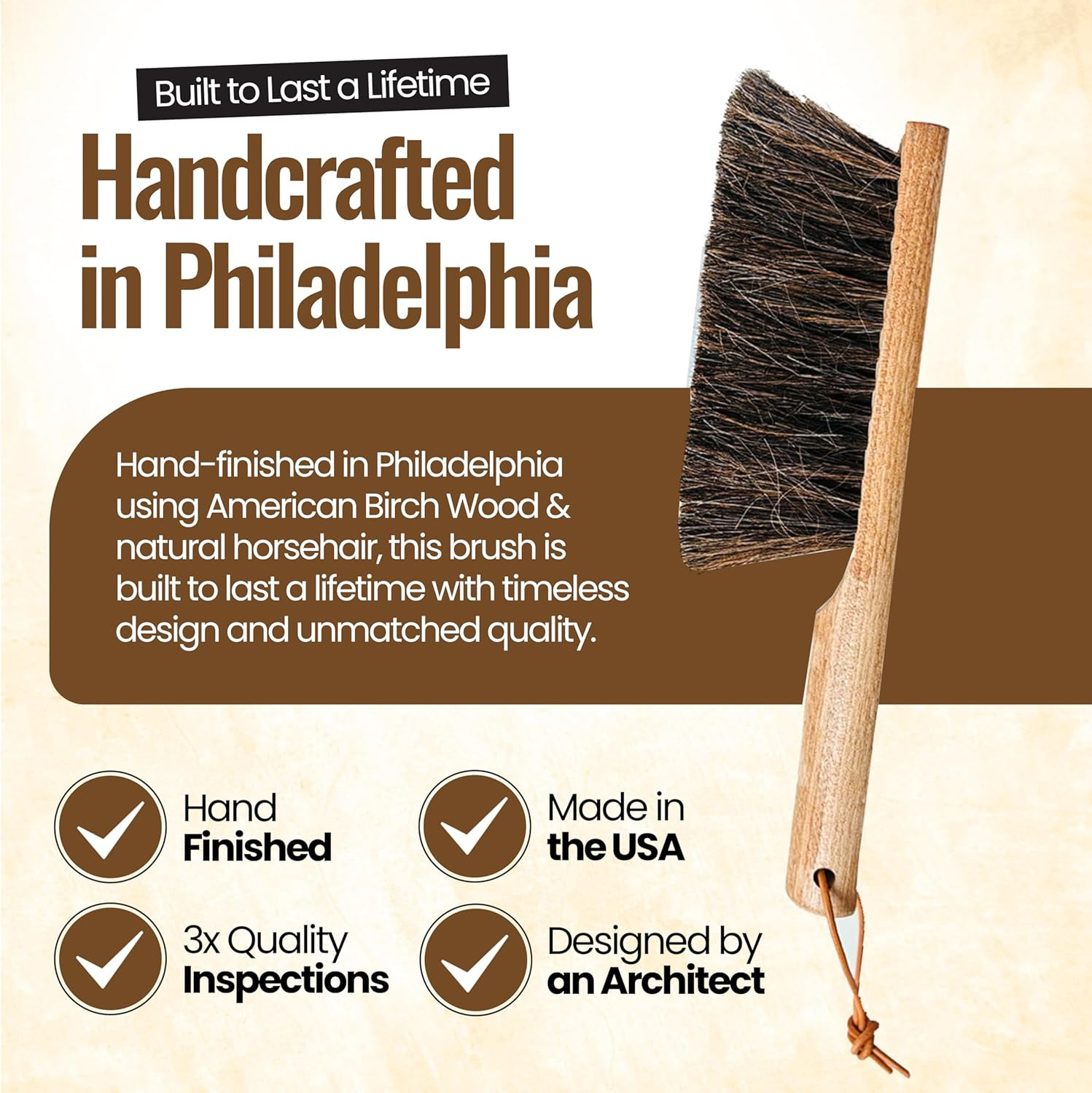 Dustpan Bench Woodworking Brush-Usa 13 Inch Horsehair Brushes Are Used for Count