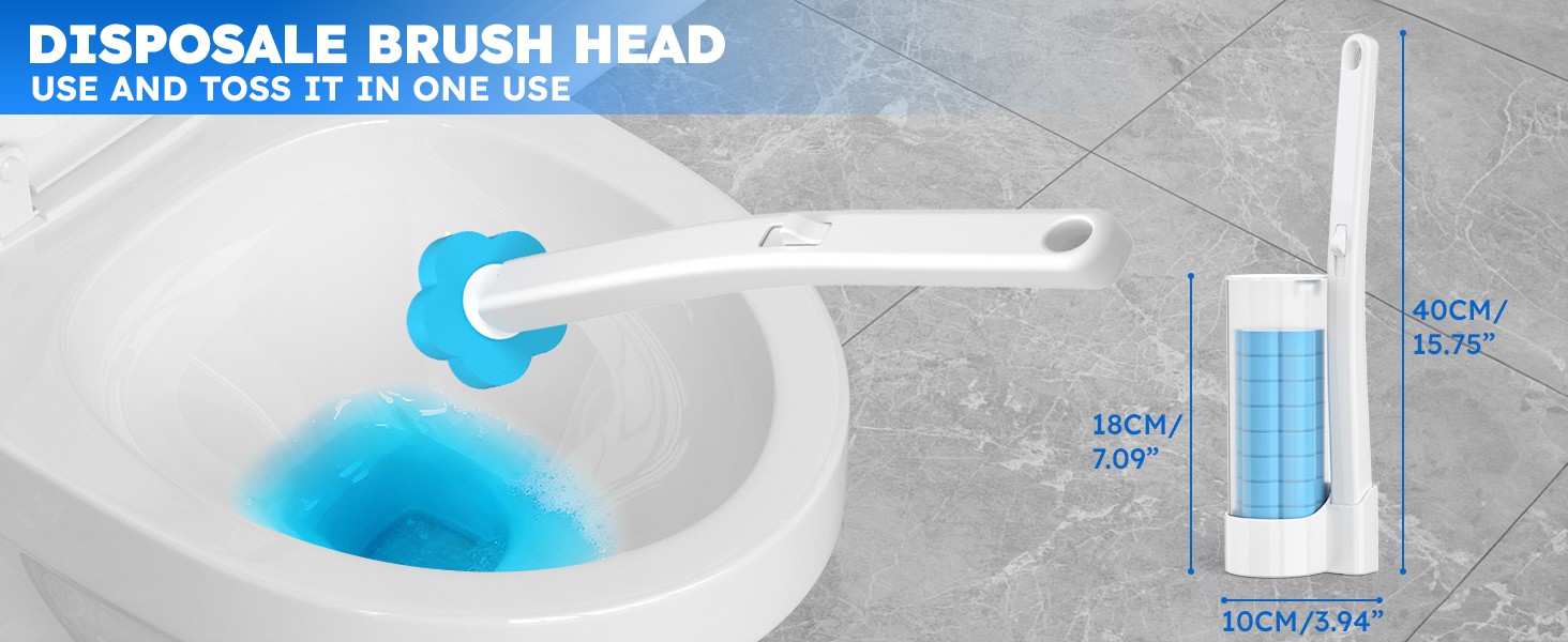 Disposable Toilet Brush Refills 20PCS Only for – Toilet Bowl Cleaner