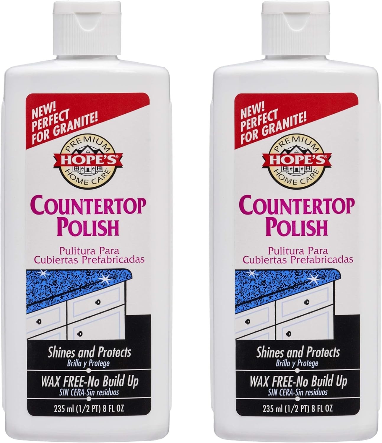 Countertop Restoration Polish, Streak-Free Kitchen Counter Cleaner, No Buildu…