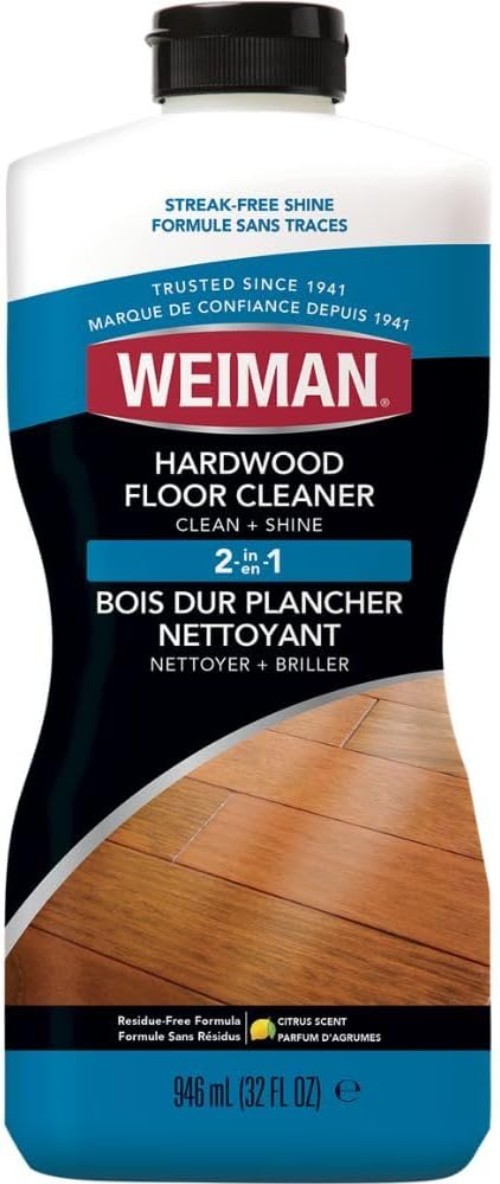 Plant-Based 32 Oz Hardwood Cleaner for Finished Floors – Streak-Free Results