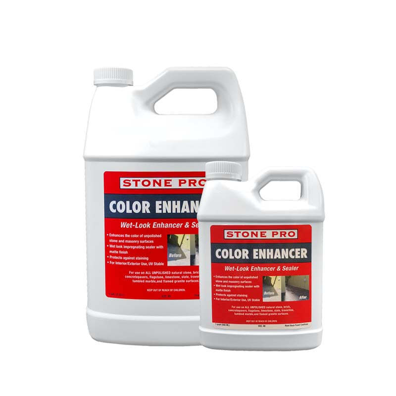 Stone Pro Color Enhancer Impregnating Sealer for Stone Slate Brick Pavers & More