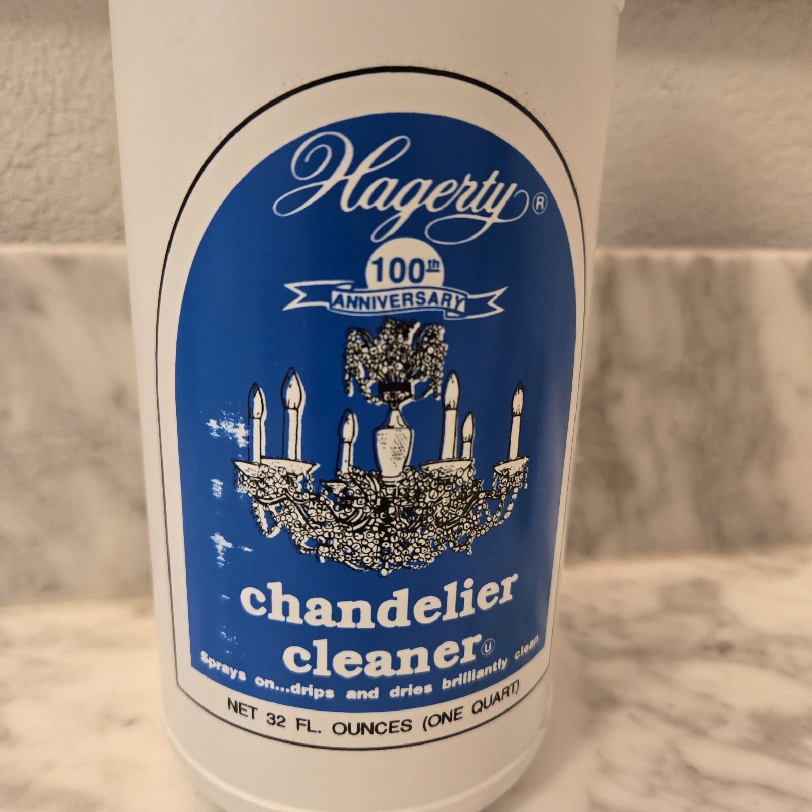 Hagerty Chandelier Cleaner Refill No Wiping Crystal & Glass 32 oz NO Sprayer