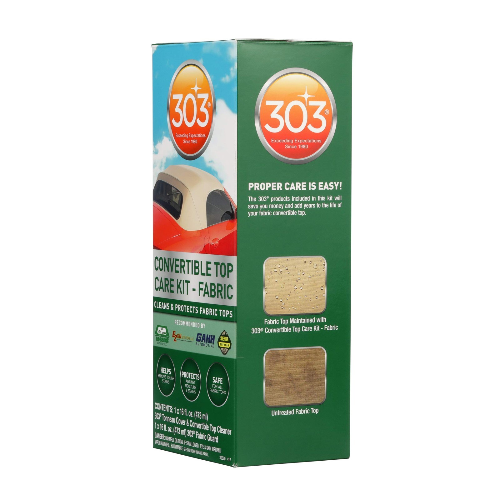 303 Convertible Top Cleaner and Fabric Guard Kit 32 Fl Oz Multicolor