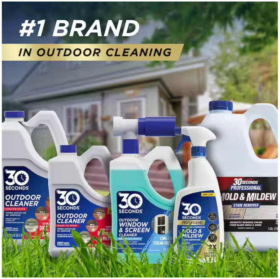 2 PACK 2.5 Gal Professional Outdoor Cleaner | Mold and Mildew Stain Remover