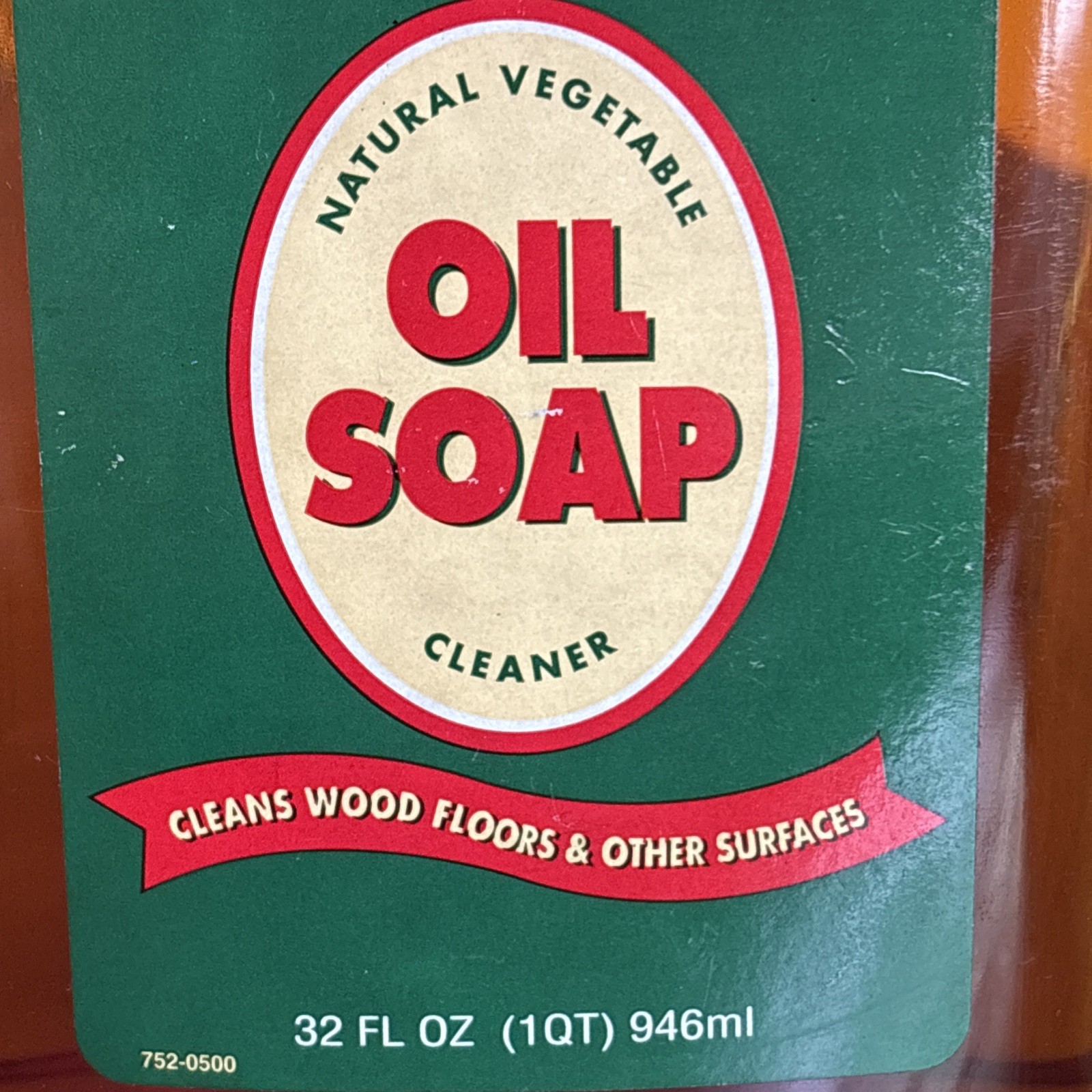 Bissell Natural Vegetable Oil Soap Wood Cleaner 32fl oz Discontinued 75% Full