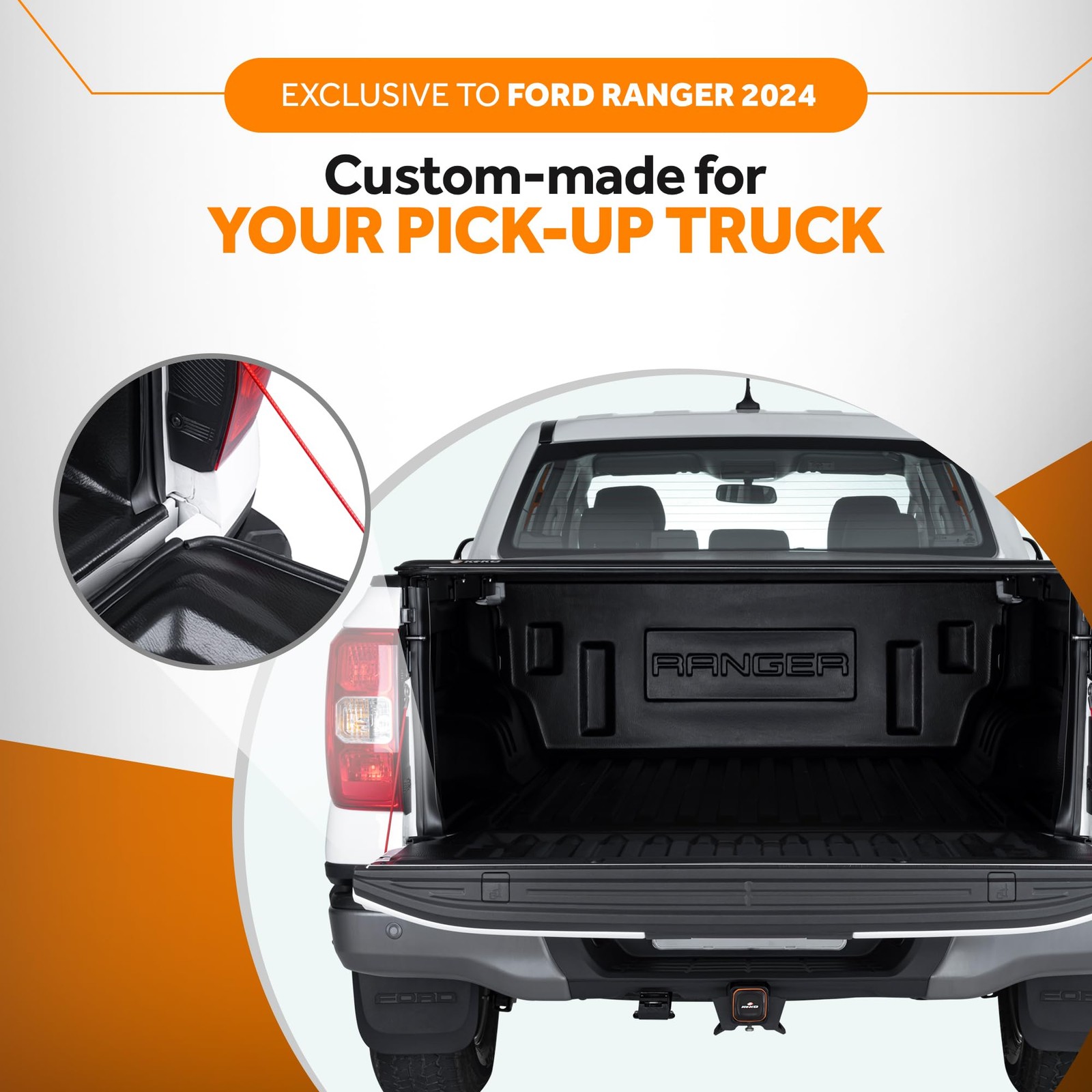 – Tailgate Sealing Kit for Tonneau Cover – Exclusive Custom Fit for Ranger 20…