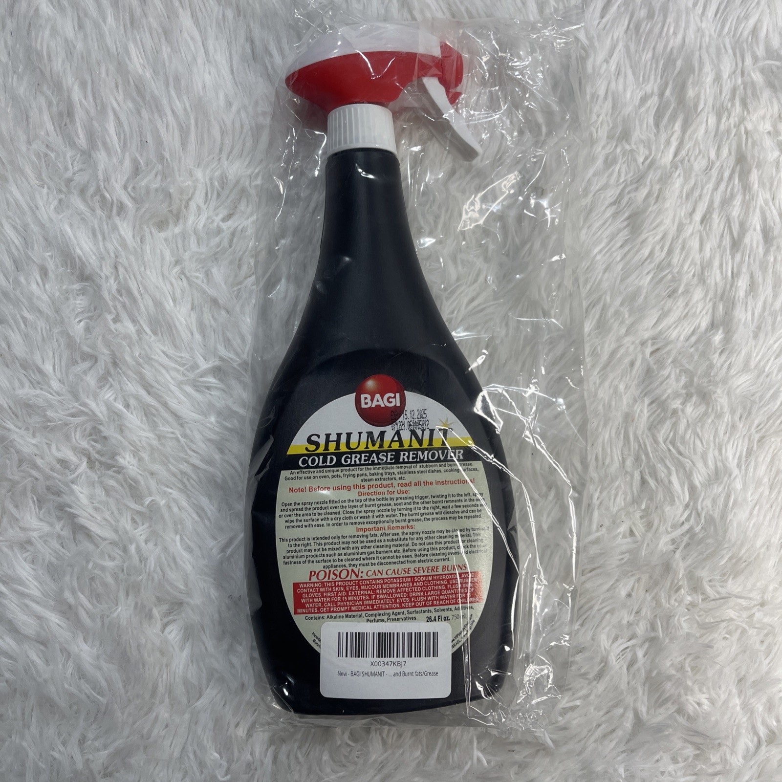 SHUMANIT Cold Grease Remover. Spray for the Immediate Removal of Stubborn and