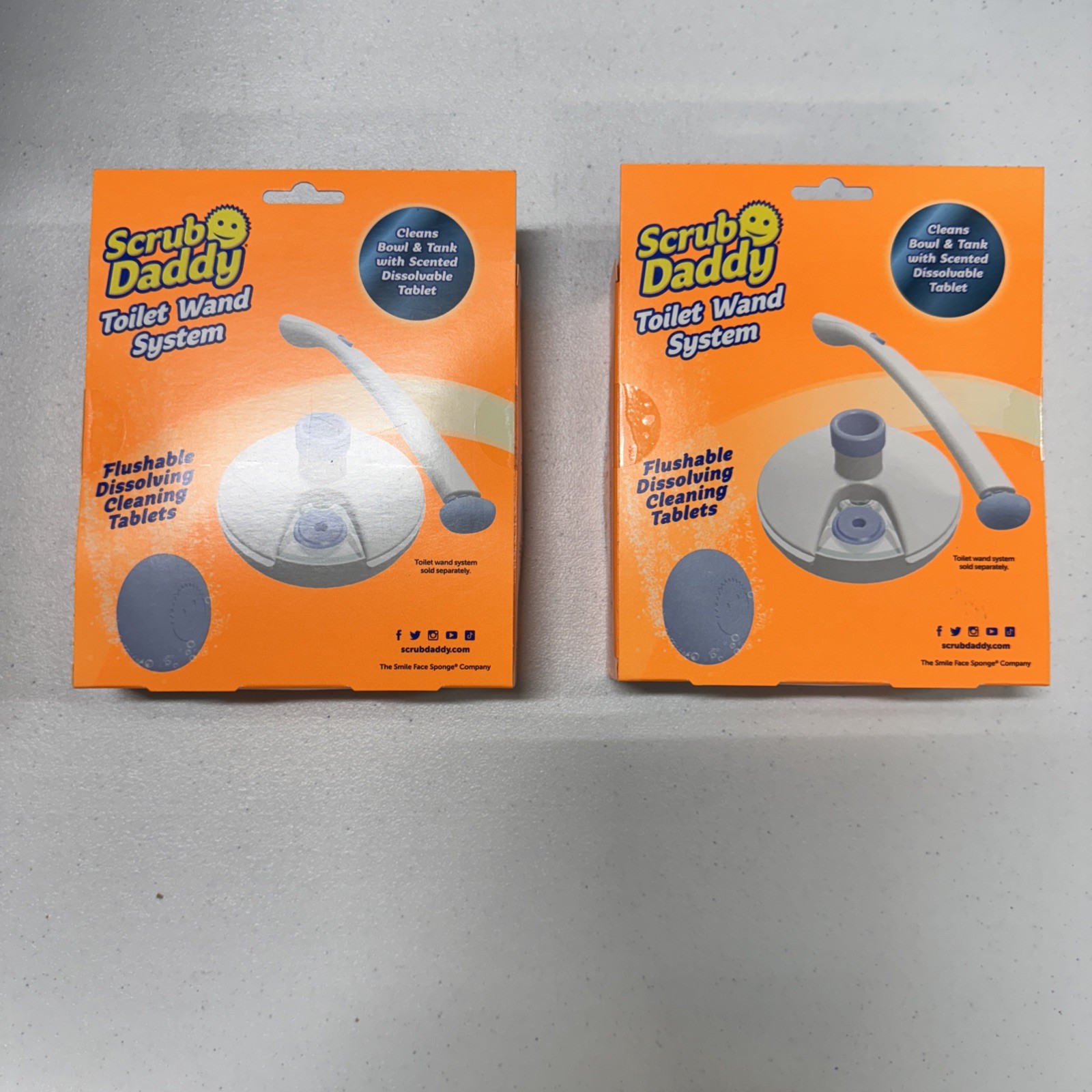 2 Scrub Daddy Flushable Dissolving Cleaning Tablets Refill Packs For Wand System