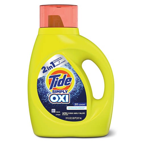 Tide Simply Plus Oxi Detergent, 31 fl oz – Pack of 2