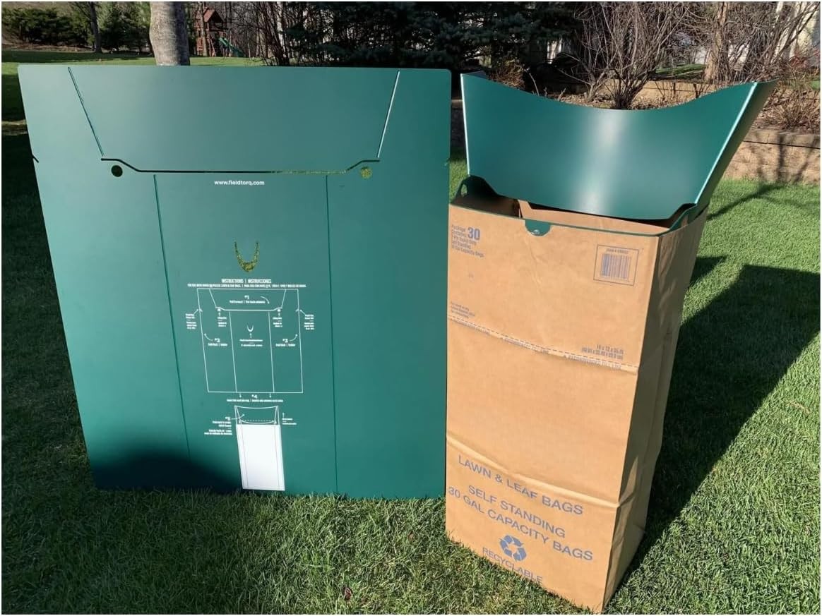 30 Gallon Lawn & Leaf 2-Ply Heavy-Duty Yard Waste Compost Refuse Paper Bags wi