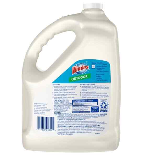 Windex 128 fl. oz. Outdoor Glass Bathrooms Kitchens Efficiently Cleaner Refill