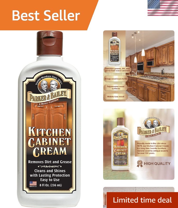 8oz Kitchen Cabinet Cream – Gentle Shine Restorer & Protector for Wood Surfaces